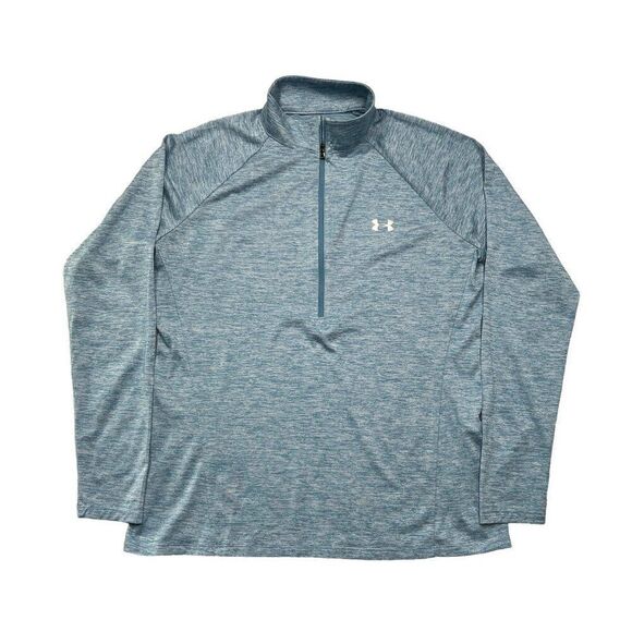 Under Armour Shirt Women's Size XL Running Loose HeatGear 1/2 Zip Long Sleeve - Picture 1 of 9